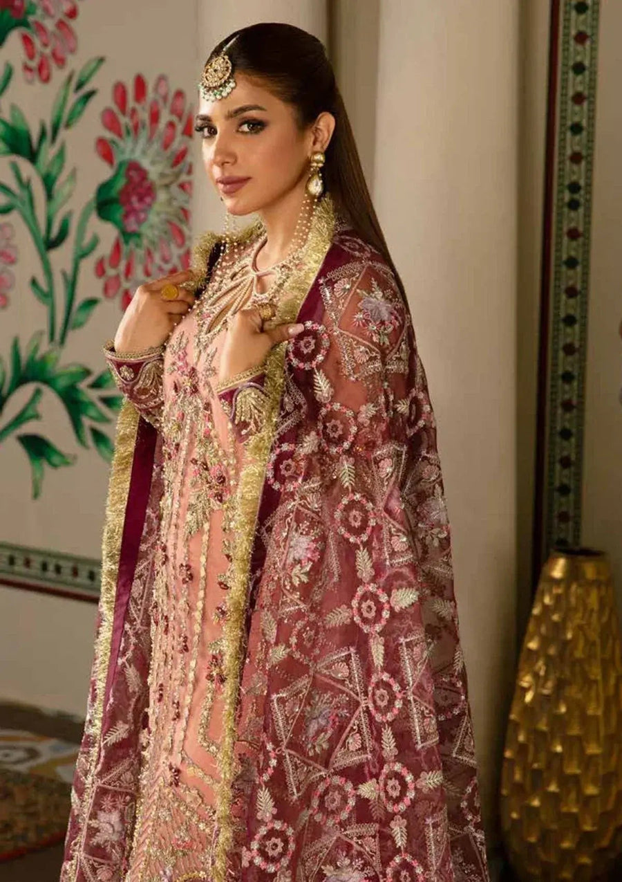 MARYAM HUSSAIN ORGANZA UNSTICH EMB SUIT