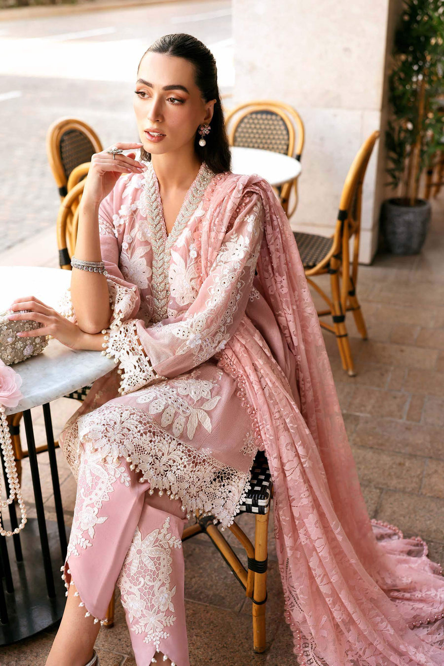 MARIA.B LAWN PREMIUM UNSTITCHED 3-A EMB 3PC