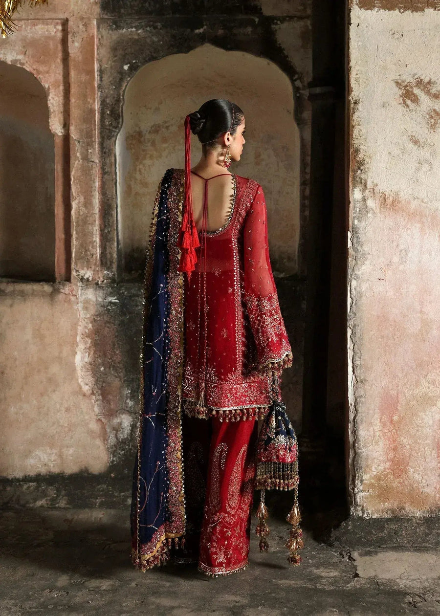 HUSSAIN REHAR CHIFFON UNSTITCHED EMB SHAHRBANO SUIT