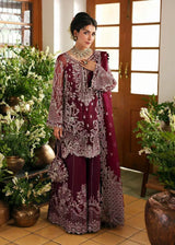 KANWAL MALIK ORGANZA UNSTITCHED EMB SAFIYA SUIT