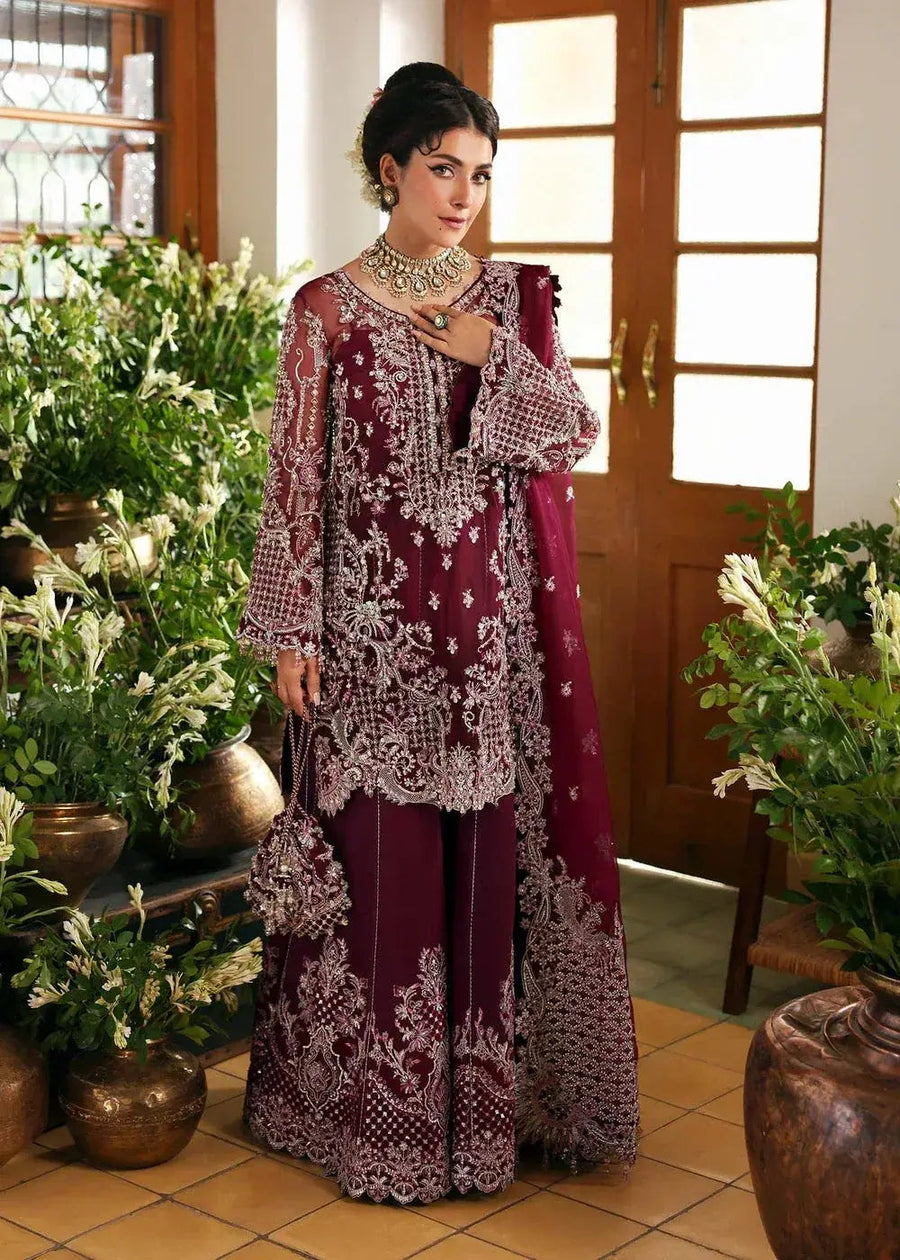 KANWAL MALIK ORGANZA UNSTITCHED EMB SAFIYA SUIT