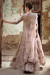 QALAMKAR ORGANZA UNSTITCHED EMB AISLA SUIT