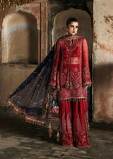 HUSSAIN REHAR CHIFFON UNSTITCHED EMB SHAHRBANO SUIT