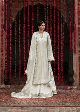HUSSAIN REHAR ORGANZA UNSTITCHED EMB SITARA SUIT