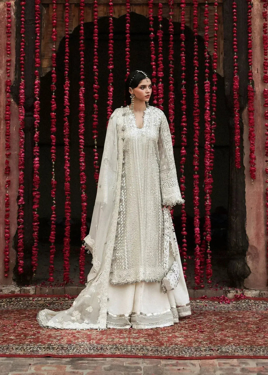 HUSSAIN REHAR ORGANZA UNSTITCHED EMB SITARA SUIT