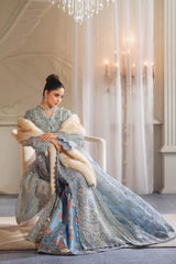 MARYAM HUSSAIN ORGANZA UNSTITCHED EMB ZURI SUIT