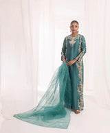 SEHRISH NADEEM SILK UNSTITCHED EMB EC010 SUIT