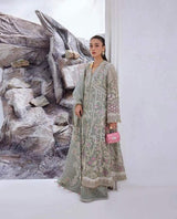 SUFFUSE ORGANZA UNSTITCHED EMB SUIT