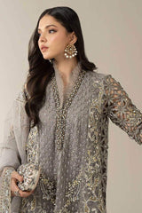 MARIA.B ORGANZA UNSTITCHED EMB SUIT (BDS-30-D6)