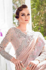 MARIA.B NET UNSTITCHED EMB MC-809 SAREE