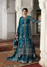 HUSSAIN REHAR ORGANZA UNSTITCHED EMB ZEBUNISA MAXI