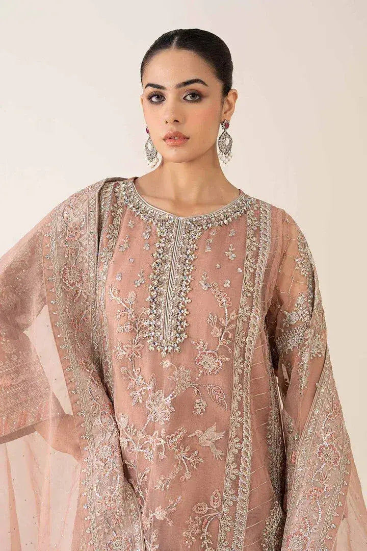 MARIA.B ORGANZA UNSTITCHED EMB SF-08 SUIT