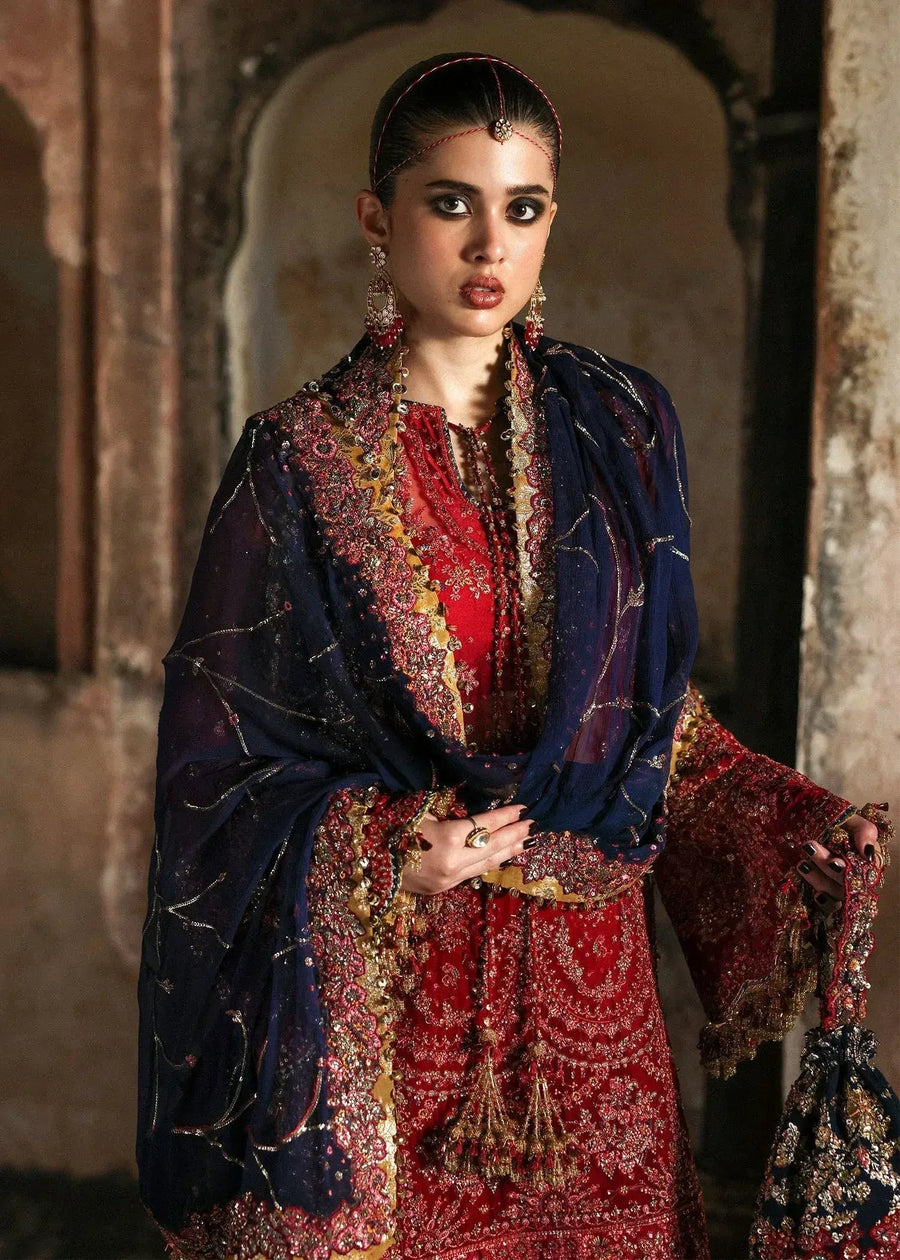 HUSSAIN REHAR CHIFFON UNSTITCHED EMB SHAHRBANO SUIT