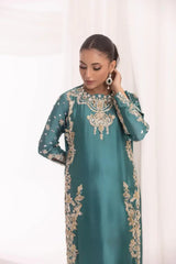 SEHRISH NADEEM SILK UNSTITCHED EMB EC010 SUIT
