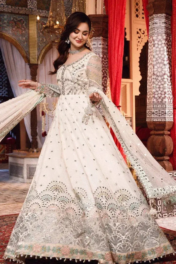 MARIA.B RAW SILK UNSTITCHED EMB SUIT