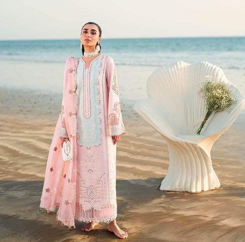 QALAMKAR LAWN UNSTITCHED EMB 3PC