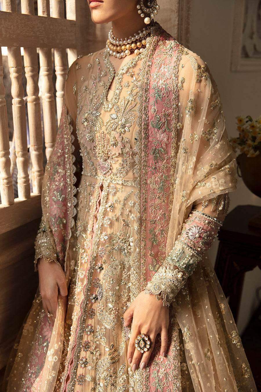 SORAYA ORGANZA UNSTITCHED EMB IRINE MAXI