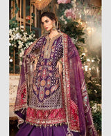 MARIA.B ORGANZA UNSTITCHED EMB MAXI
