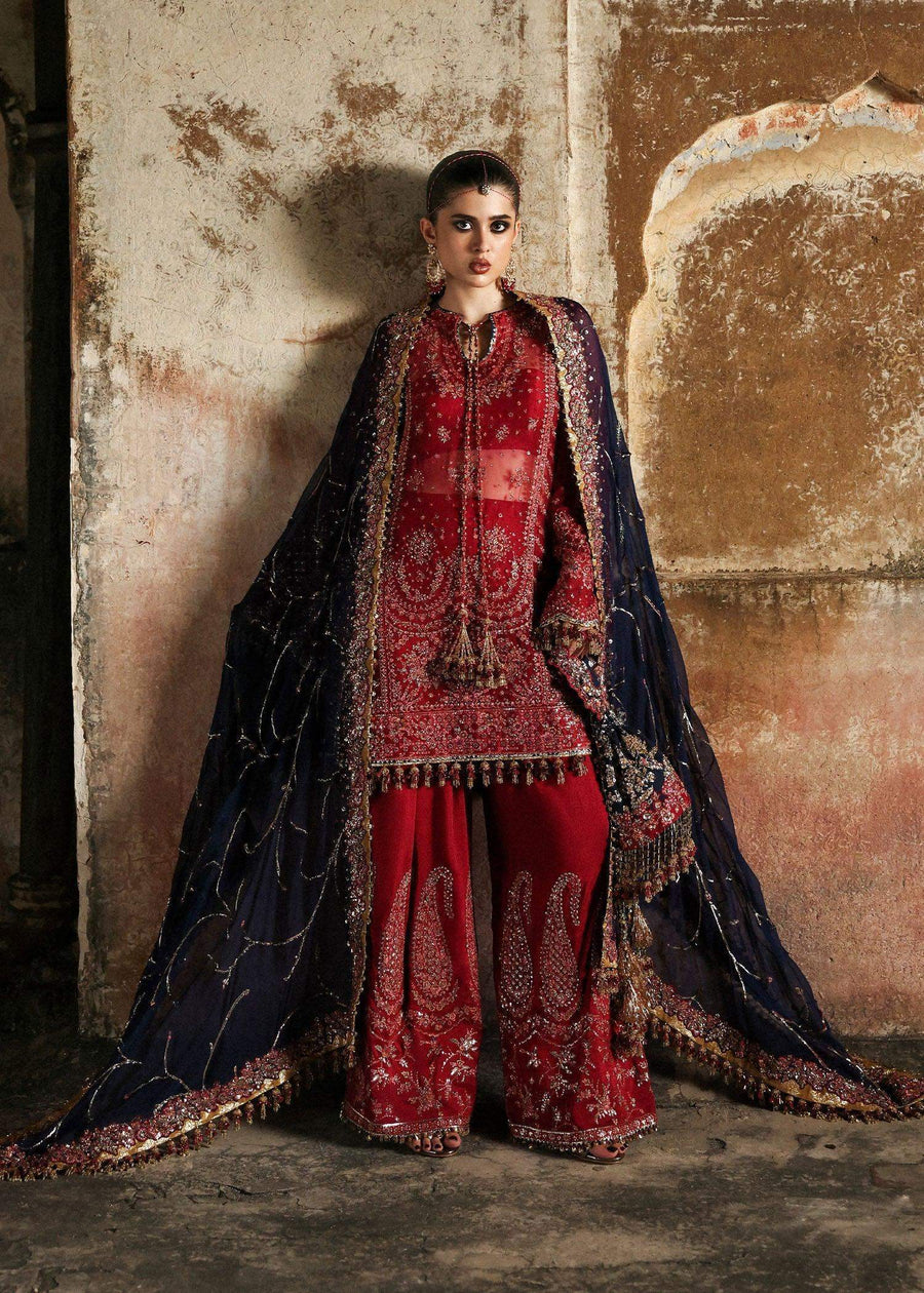 HUSSAIN REHAR CHIFFON UNSTITCHED EMB SHAHRBANO SUIT