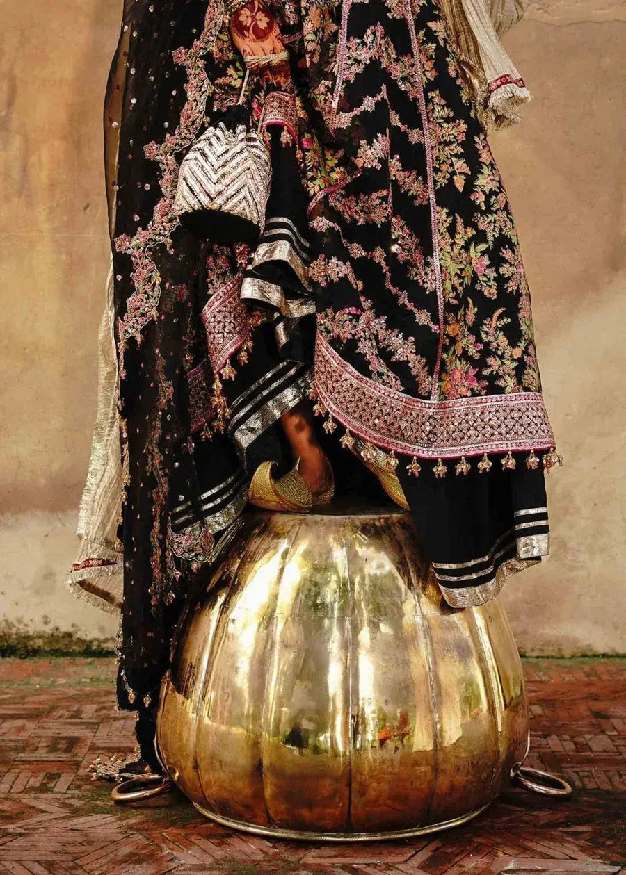 HUSSAIN REHAR ORGANZA UNSTITCHED EMB SUIT