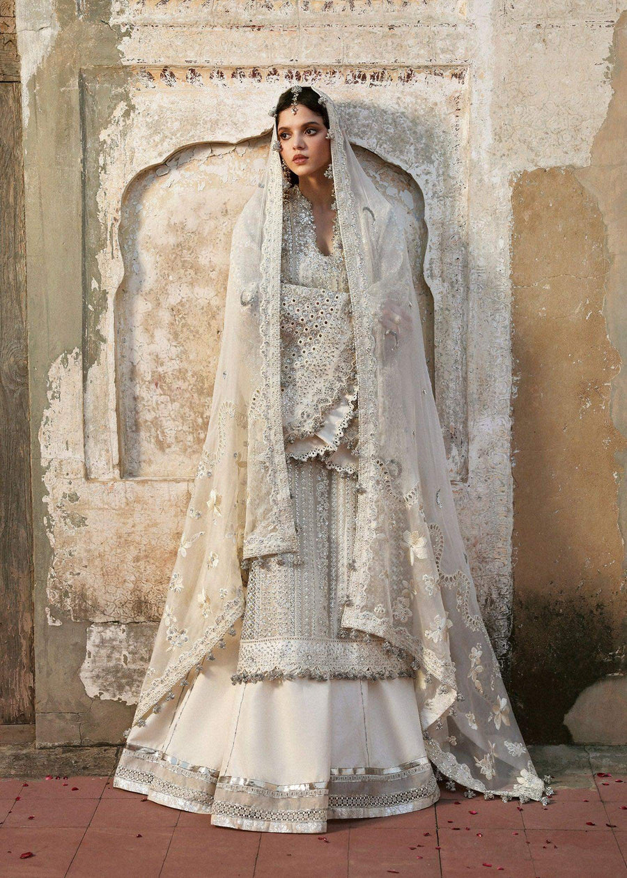 HUSSAIN REHAR ORGANZA UNSTITCHED EMB SITARA SUIT