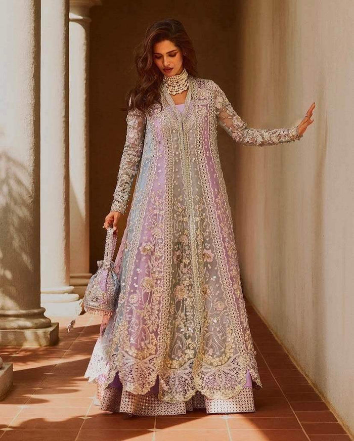 SORAYA ORGANZA UNSTITCHED EMB SUIT