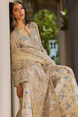 SORAYA ORGANZA UNSTITCHED EMB SUIT AZILIS