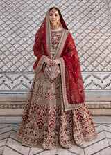 KANWAL MALIK NET UNSTITCHED EMB MAXI