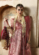 HUSSAIN REHAR ORGANZA UNSTITCHED EMB ROSHANARA SUIT