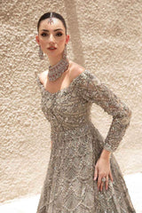 MARIA.B ORGANZA UNSTITCHED EMB MAXI EX-152
