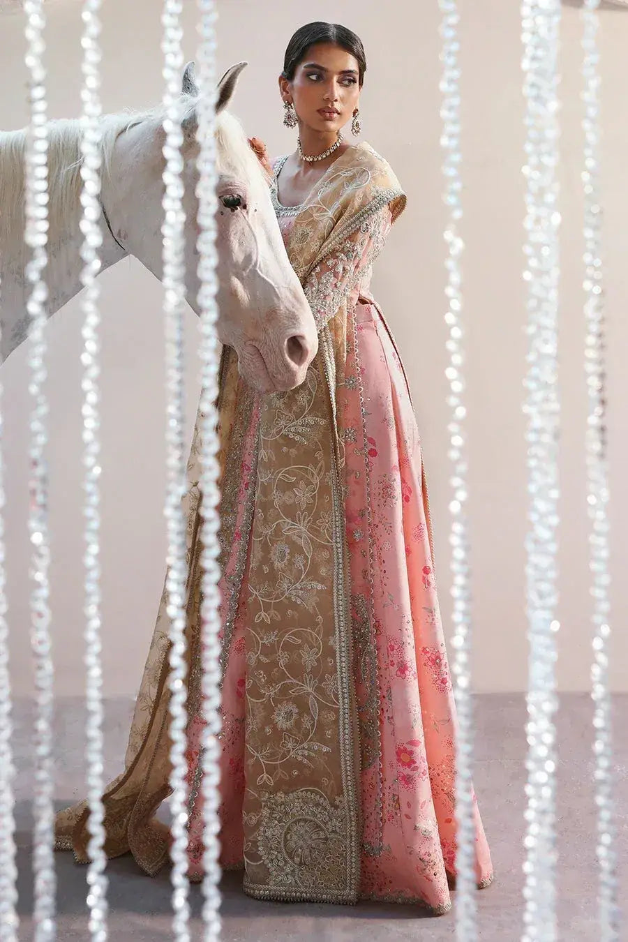 SORAYA ORGANZA UNSTITCHED EMB VELORA MAXI