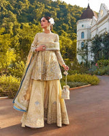 SORAYA ORGANZA UNSTITCHED EMB SUIT