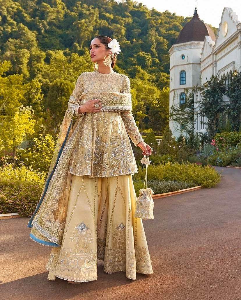 SORAYA ORGANZA UNSTITCHED EMB SUIT