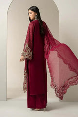 MARIA.B CHIFFON UNSTITCHED EMB SUIT 25-D3