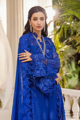 MARIA.B CHIFFON UNSTITCHED EMB D-3 SUIT