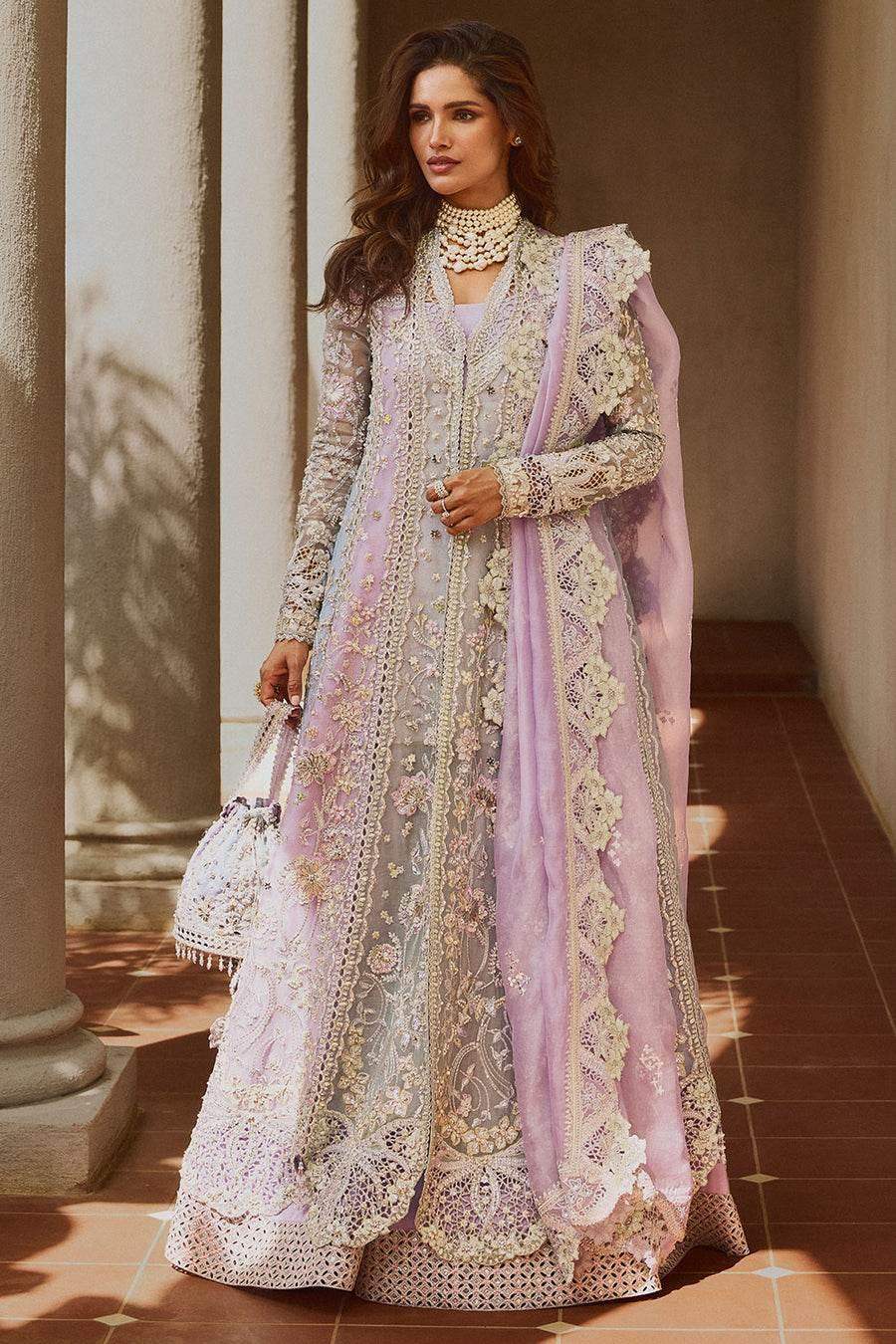 SORAYA ORGANZA UNSTITCHED EMB SUIT