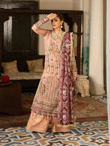 MARYAM HUSSAIN ORGANZA UNSTICH EMB SUIT