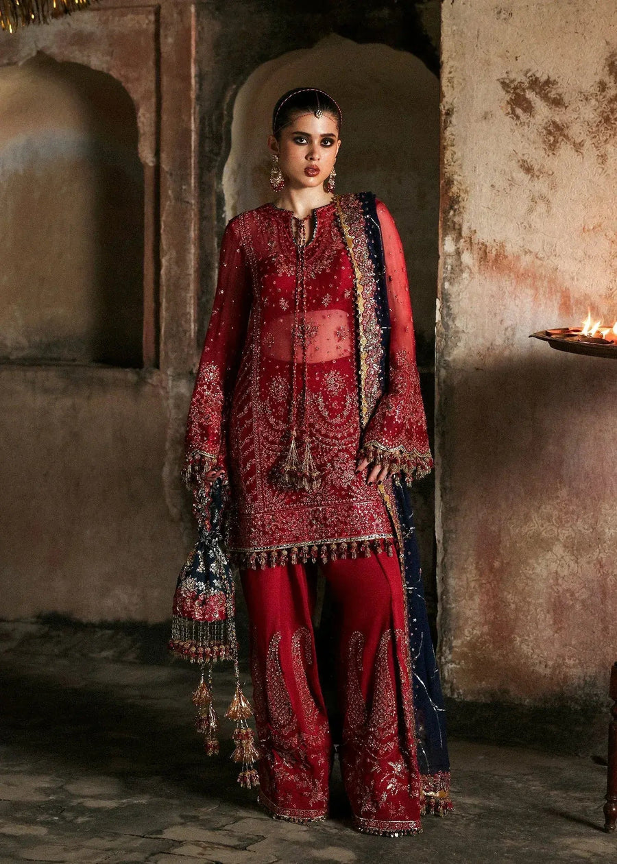 HUSSAIN REHAR CHIFFON UNSTITCHED EMB SHAHRBANO SUIT