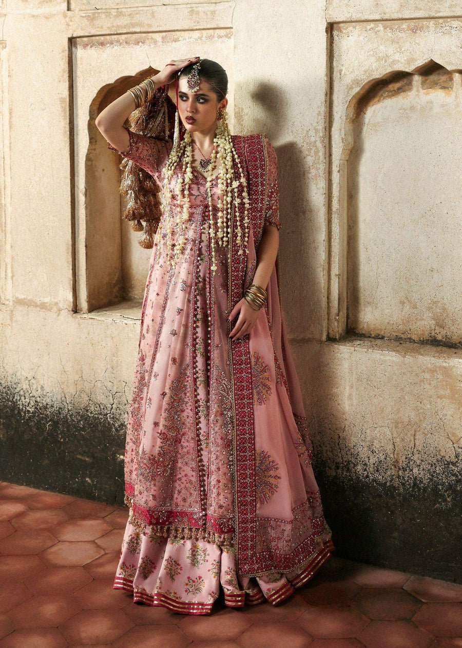 HUSSAIN REHAR ORGANZA UNSTITCHED EMB ROSHANARA SUIT