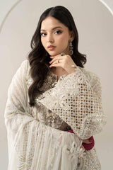 MARIA.B CHIFFON UNSTITCHED EMB SUIT (BDS-30-D7)